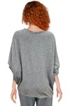 Suéter de manga larga gris claro