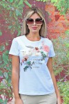 Floral print t-shirts