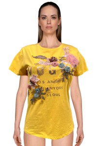 Camisetas estampado floral