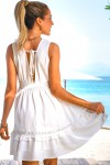 Flared white dress