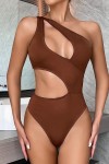 Brown cutout bodysuit