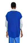 Royal blue Oversized sleeveless sweater