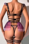 purple lace lingerie set