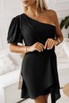 Black asymmetrical dress