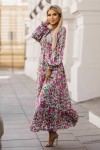 Multicolor floral print dress