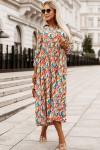 Multicolor mid-length dress