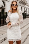 Vestido de crochet blanco