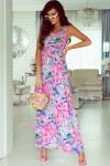 Pink patterned maxi dress