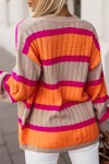 Orange striped vest