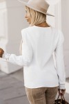 White long sleeve sweater