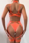 Coral 3-piece sexy lingerie set