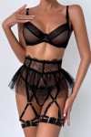 Black sexy lingerie set