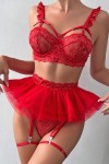 Sexy Red lace lingerie set