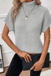 grey sleeveless sweater