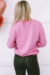 Beaded pink sweater