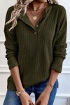 Textured green sweater