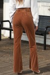 Pantalon flare marron