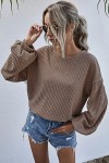 Taupe bubble sweater