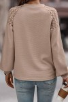 Taupe embroidery sweater