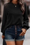 Black embroidery sweater