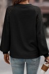 Black embroidery sweater