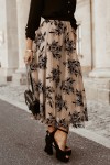 Beige patterned skirt