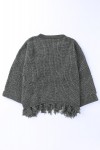 Pull gris oversize