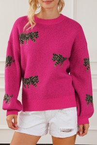Casual fuchsia sweater