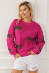 Casual fuchsia sweater