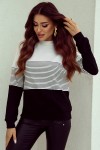 Black striped sweater