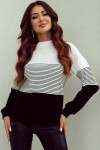 Black striped sweater