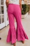 pink flared pants