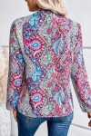 Multicolored printed blouse