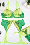 Sexy green lace lingerie set