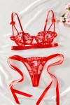 Little red hearts lingerie set