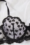Heart pattern lingerie set