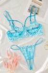 Sky blue lingerie set