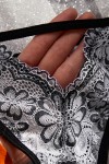 Black lace lingerie set