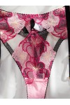 Sexy pink patterned corset