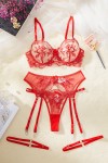 2-piece red lingerie set