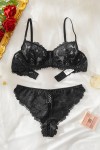 Black lace lingerie set