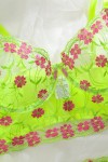 Neon green lingerie set
