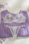 white lace lingerie set