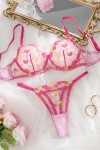 Pink heart lingerie set