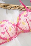 Pink heart lingerie set