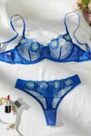Blue lingerie set