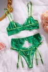 Ensemble de lingerie sexy vert