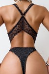 Black lace bodysuit