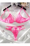 Candy pink lingerie set