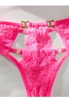 Conjunto de lencería rosa caramelo